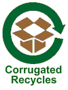 Corrugated recycles